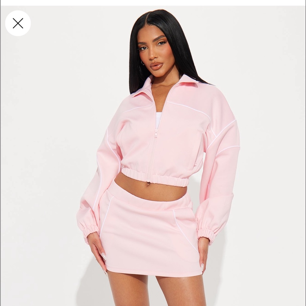 Fashion Nova Pink Women's Skirt and jacket set